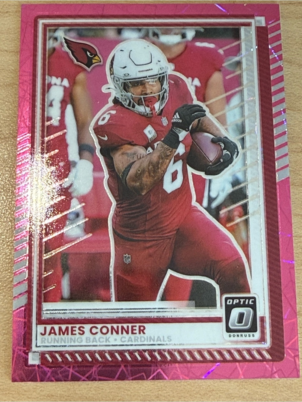2025 Panini Donruss Optic - James Conner #111 Pink Velocity Prizm /99